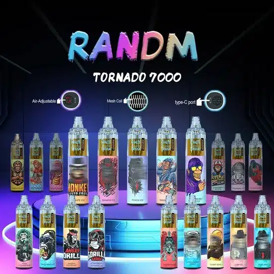 Randm Tornado 7000 Puffs|龍捲風拋棄式電子煙 歐美人氣爆款:圖片 6