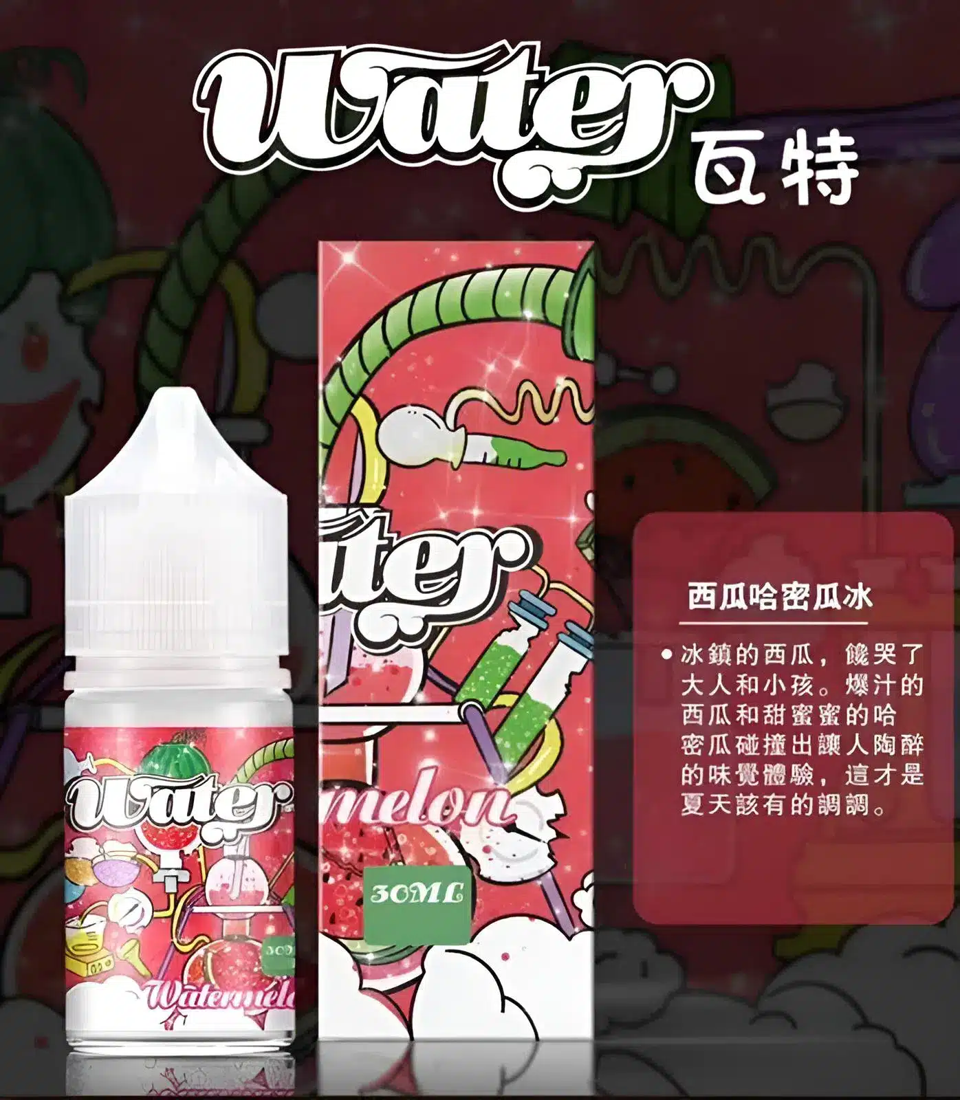 WATER 煙油 瓦特系列|30ML/35MG 清爽小煙煙油 支援711取貨:圖片 2